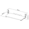 Maclean MC-839 Keyboard Sliding Platform | Under Desk Drawer for Keyboard and Mouse | Clamp on Keyboard Tray | Ergonomic Workstation Solution | P