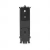 DELOCK Keystone Holder 8-port tiltable snap-in frame for DIN rail or wall mounting, black, 78×154×55 mm