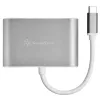 External video adapter SILVERSTONE EP16 USB-C 3.1 with HDMI and VGA outputs