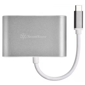 External video adapter SILVERSTONE EP16 USB-C 3.1 with HDMI and VGA outputs