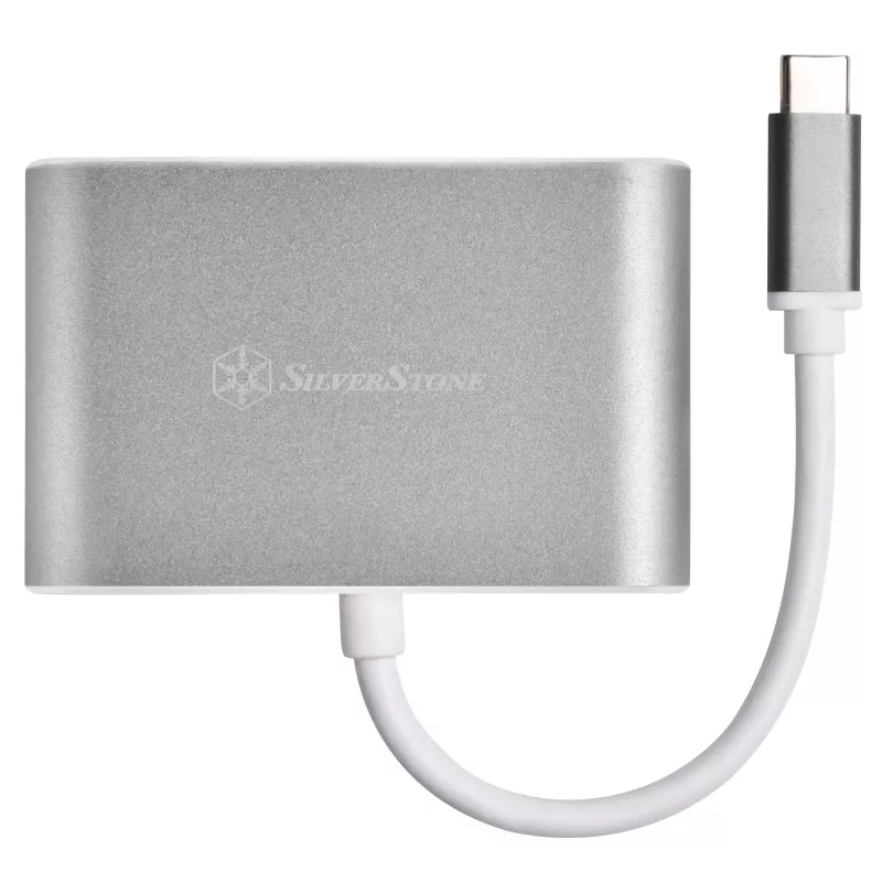 External video adapter SILVERSTONE EP16 USB-C 3.1 with HDMI and VGA outputs