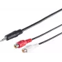 Audio cable ShiverPeaks 30771-1.5 — 3.5mm stereo to 2 RCA (1.5 m)