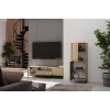 KAMARO 2DK SLIM/GŁ OAK ARTISAN DISPLAY CABINET