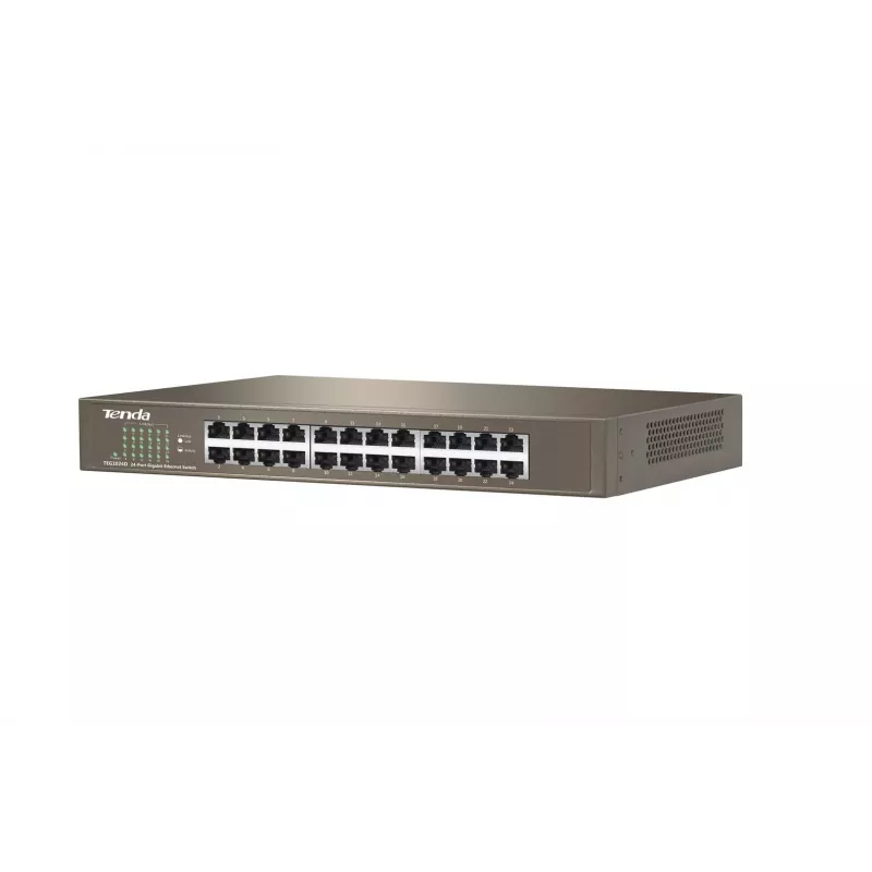 Unmanaged switch TENDA TEG1024D 24-port Gigabit Ethernet, 48 Gbps, 8000 MAC table, blue