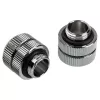 Bitspower Touchaqua Link Adapter Female G1/4 inch AG to Link Tube adjustable 16-22mm - 2-pack, Silver