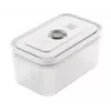 Vacuum sealer box ZWILLING 36807-007-0, plastic rectangular food container, 1.1 l & 2.3 l, airtight lockable lid, detachable, translucent white
