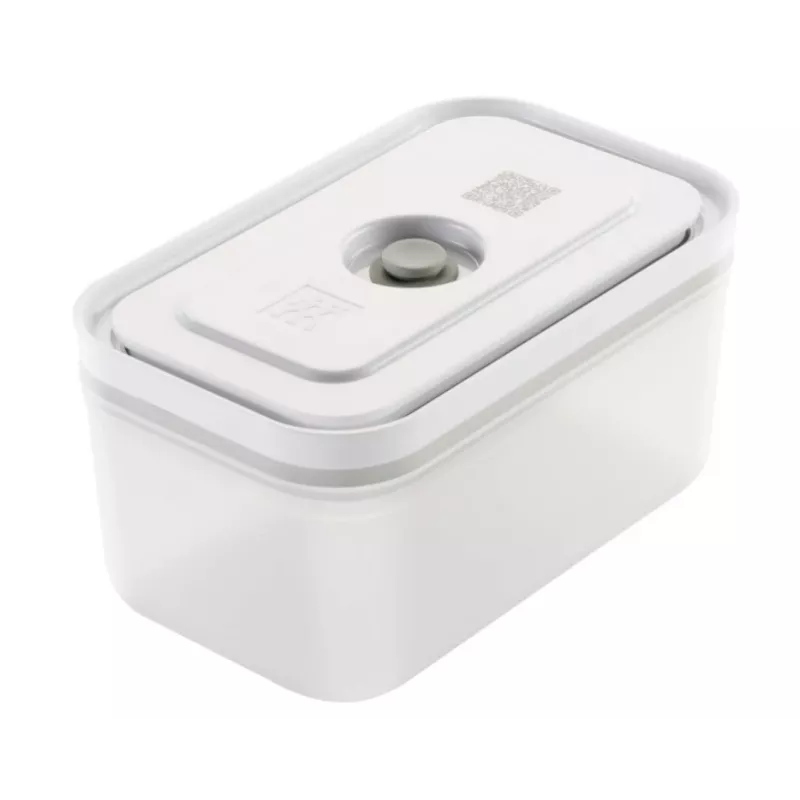Vacuum sealer box ZWILLING 36807-007-0, plastic rectangular food container, 1.1 l & 2.3 l, airtight lockable lid, detachable, translucent white