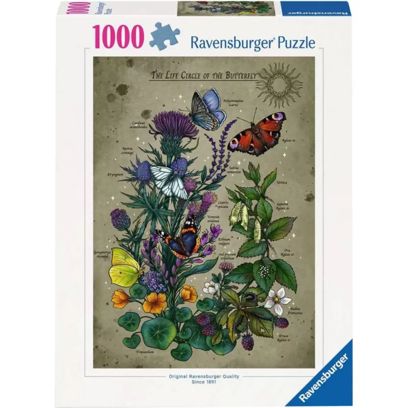 Jigsaw puzzle Ravensburger Circle of Life Butterfly 1000 pieces