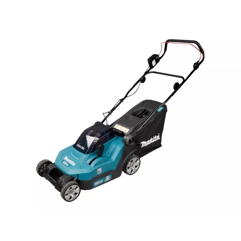 Makita DLM382PM2 - Lawn Mower - Cordless - 18 V - 4 Ah - 2 Batteries - 3700 1/min - 38 cm - 16.9 kg