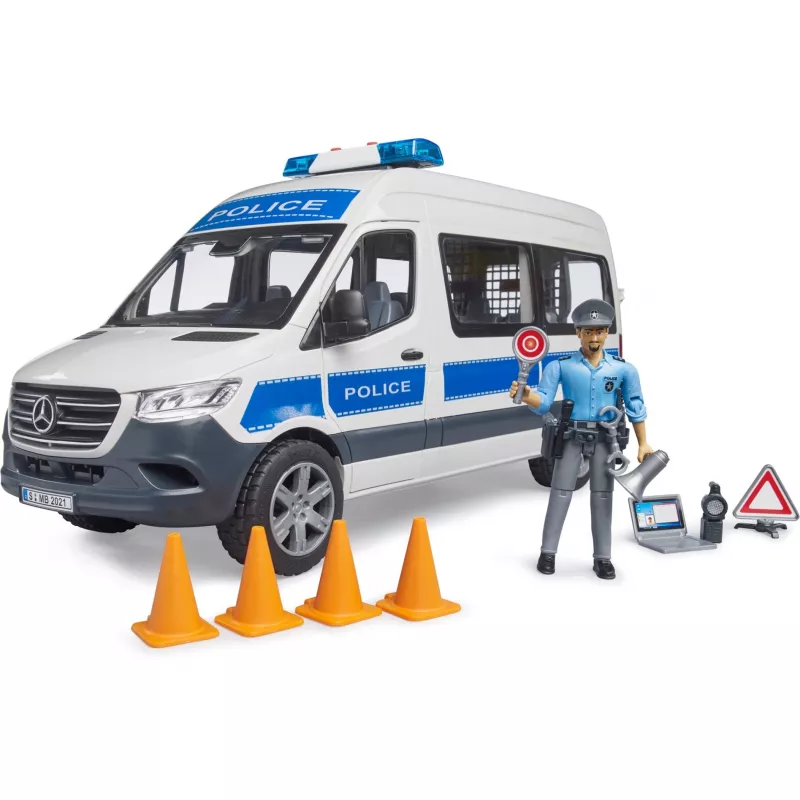 Mercedes-Benz Police Sprinter set with a figure and a light/sound module
