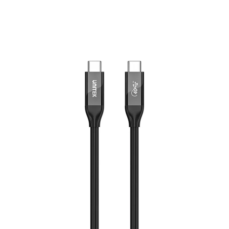 USB-C cable Unitek C14100ABK01-2M — 2 m, 100W power delivery, 40 Gbps data