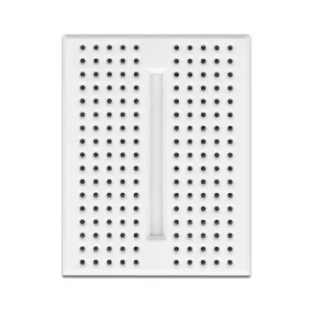 Breadboard DELOCK 18316 — solderless prototyping board, plastic, 36×46×10 mm, white