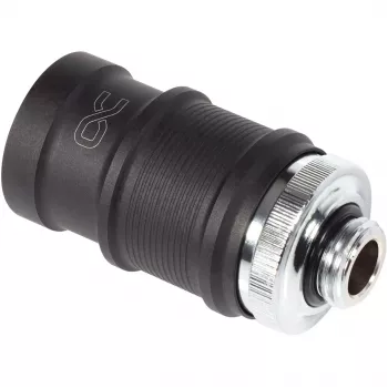 Quick Disconnect Fitting Alphacool ES BLH1A Push-in Female AG Chrome Black Matte