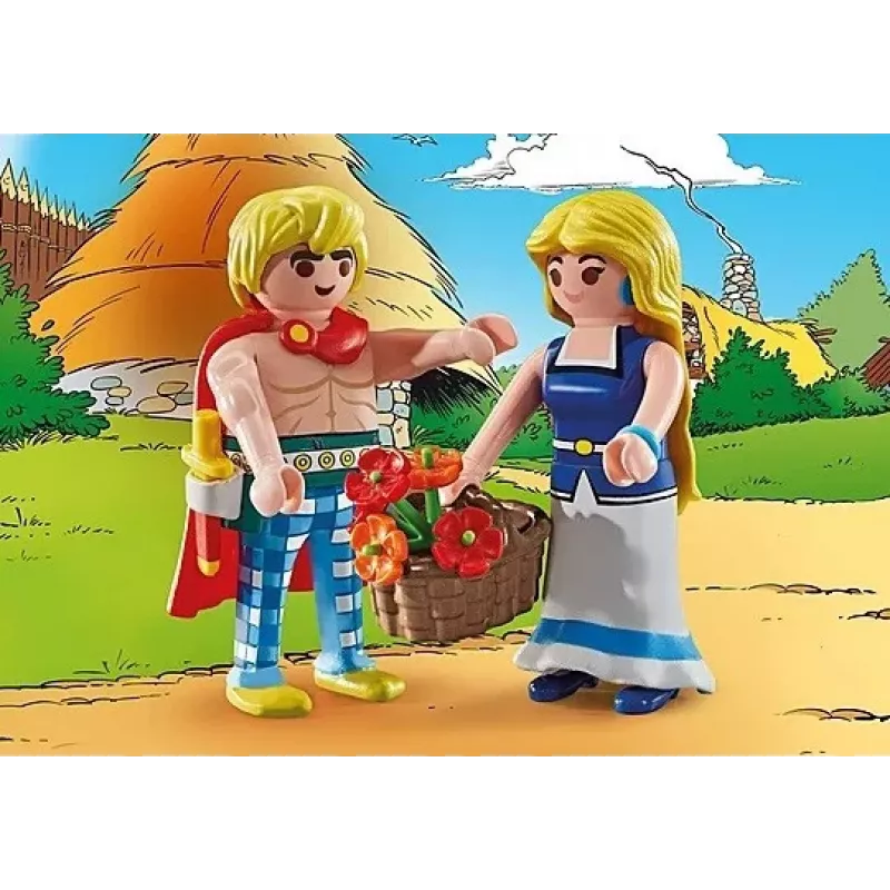PLAYMOBIL | Asterix | Tragicomix and Falbala | Couple in Love from the Asterix Universe | Toy for Children from 5 Years | 71544