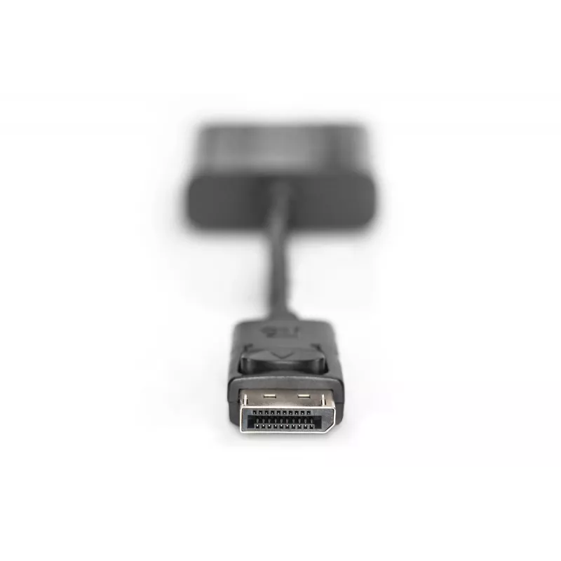 Assmann DisplayPort adapter cable. DP - HD15 M/F. 0.15m.w/interlock. DP 1.1 compatible. UL. bl. w/o shielding. 32AWG (AK-340410-001-S)