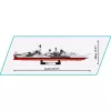 Construction toy Cobi HMS Belfast 1:300 scale model COBI-4844, display build of historic Royal Navy light cruiser