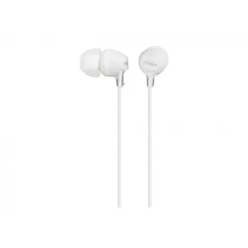 Sony MDR-EX15LP, Wired, 8 - 22000 Hz, Music, 3 g, Headphones, White