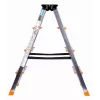 Krause Dopplo double-sided step ladder silver