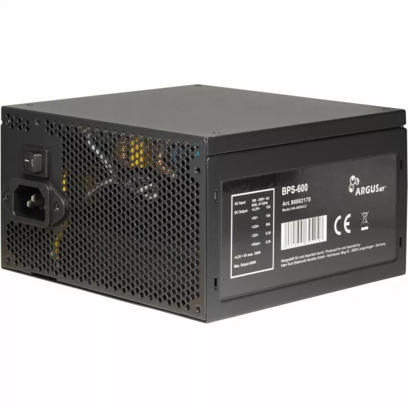 Power Supply Unit Inter-Tech Argus BPS-600 600 W