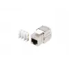 Keystone module Lanberg KSF7-2000 Flat Stainless Steel
