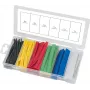 Heat shrink tubing set ks tools 970.0540 — 100 pieces, assorted colored sizes