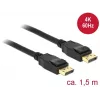 DeLOCK - DisplayPort-Cable - DisplayPort (M) to DisplayPort (M) - 1,5m - 4K Support - Black (85508)