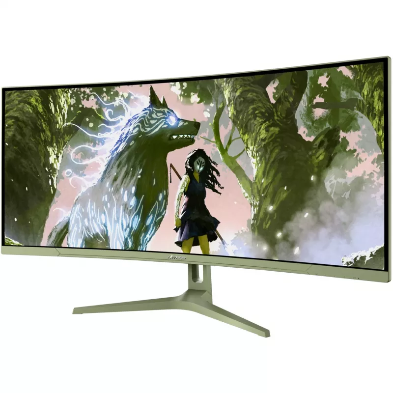 Curved computer monitor Arozzi Nova 34 inch (86.4 cm) 3440×1440 21:9 LED 1 ms Green
