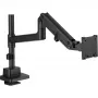 Monitor mount DIGITUS Single, clamp, 57 inch max, 27 kg capacity, VESA 75x75–100x100, height adjustable, tilt -75° to 75°, black