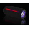 Stereo portable speaker TRACER Stripe Black — 10 W RMS, Bluetooth/Wired, USB-A & USB-C, MicroSD, built-in battery (up to 5 h)