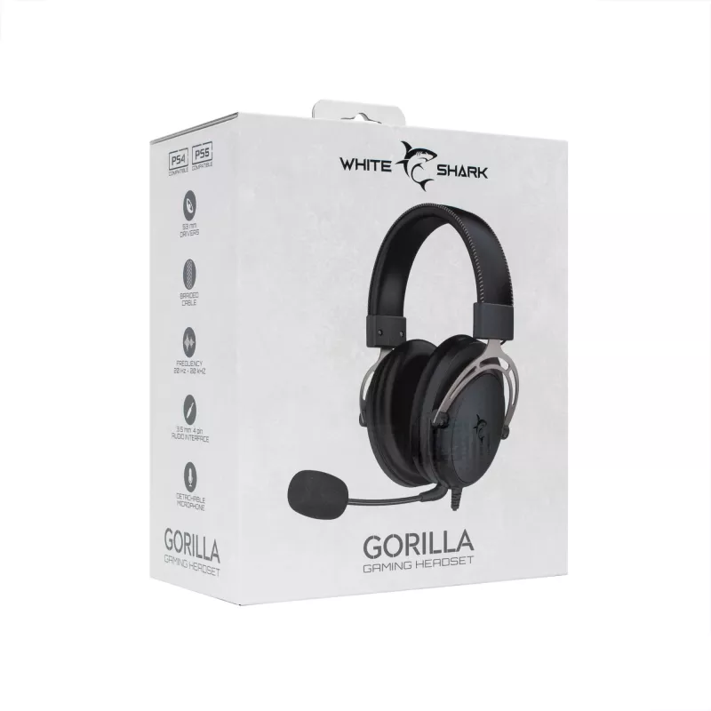 Headphones White Shark GH-2341 Gorilla Black/Grey