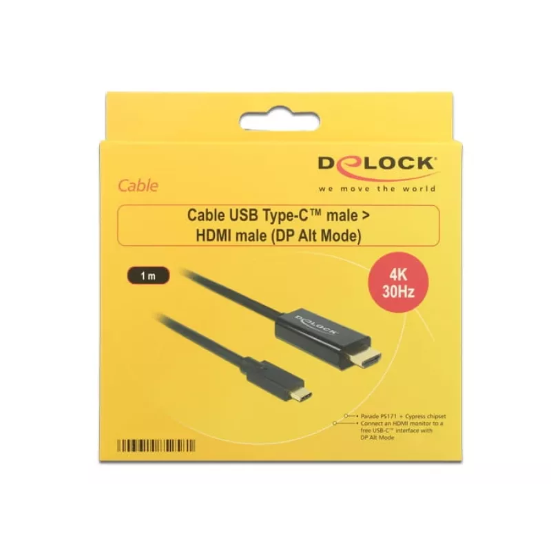 Video cable adapter USB Type-C HDMI DeLOCK 85258