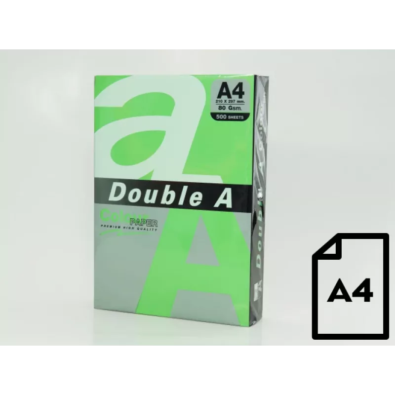 Colour paper Double A, 80g, A4, 500 sheets, Parrot