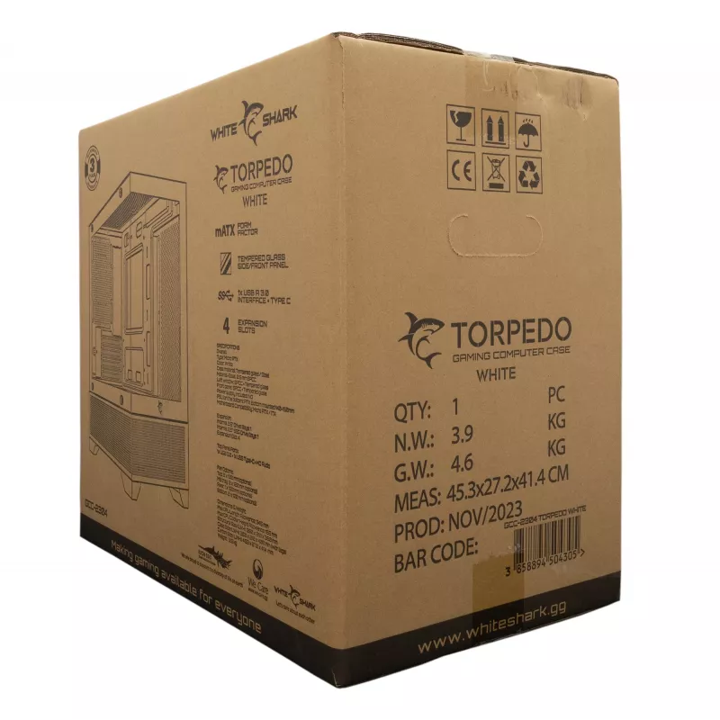 Computer case White Shark GCC-2304 Torpedo ATX white