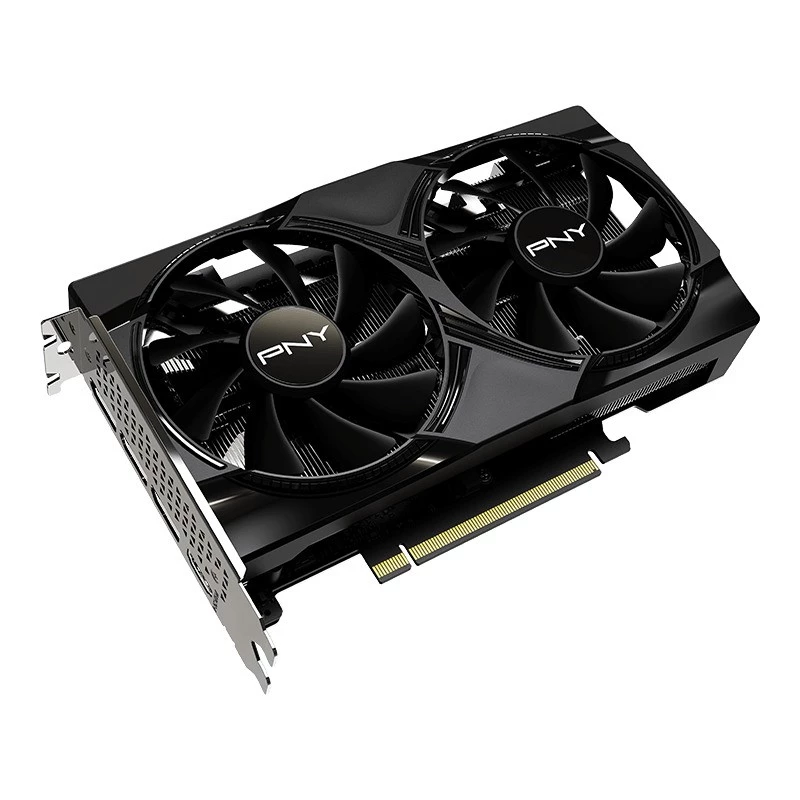 Graphics card PNY GeForce RTX 5050 — 8 GB GDDR6, 2317 MHz, 128-bit, PCIe x8 5.0, dual-fan cooling