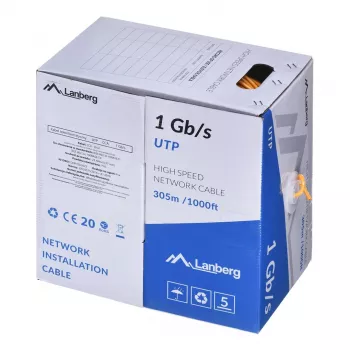 Networking cable Lanberg LCU6-10CC-0305-O U/UTP 305 m Orange