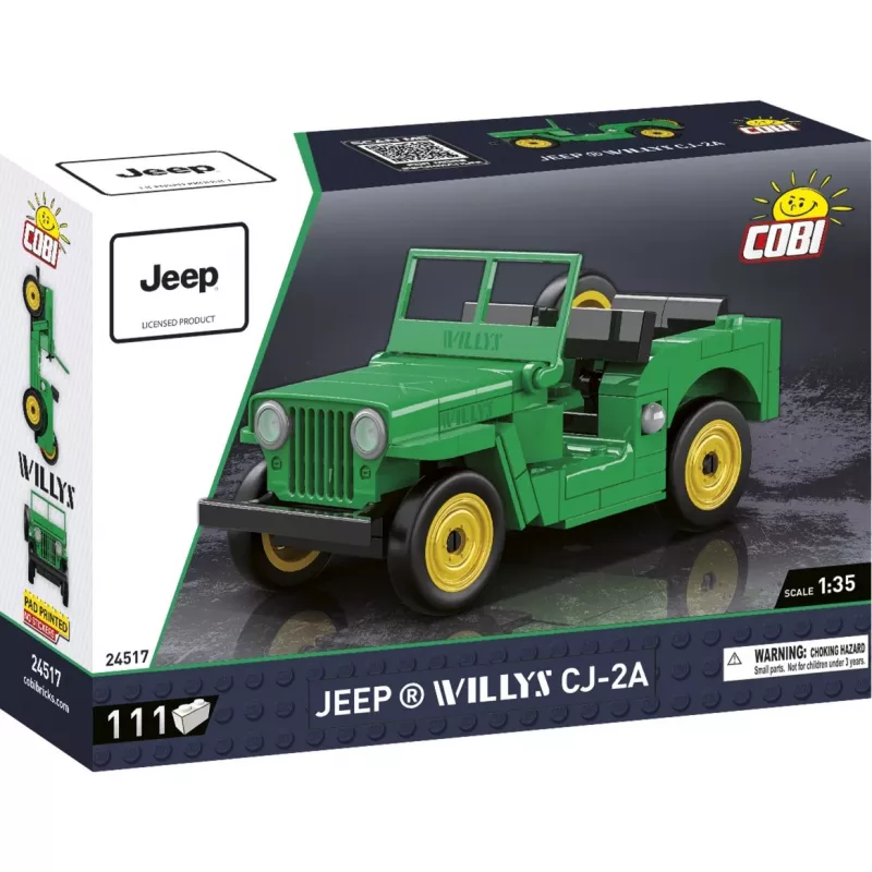 Construction Toy Cobi Jeep Willys CJ-2A Green model 24517 – brick building set
