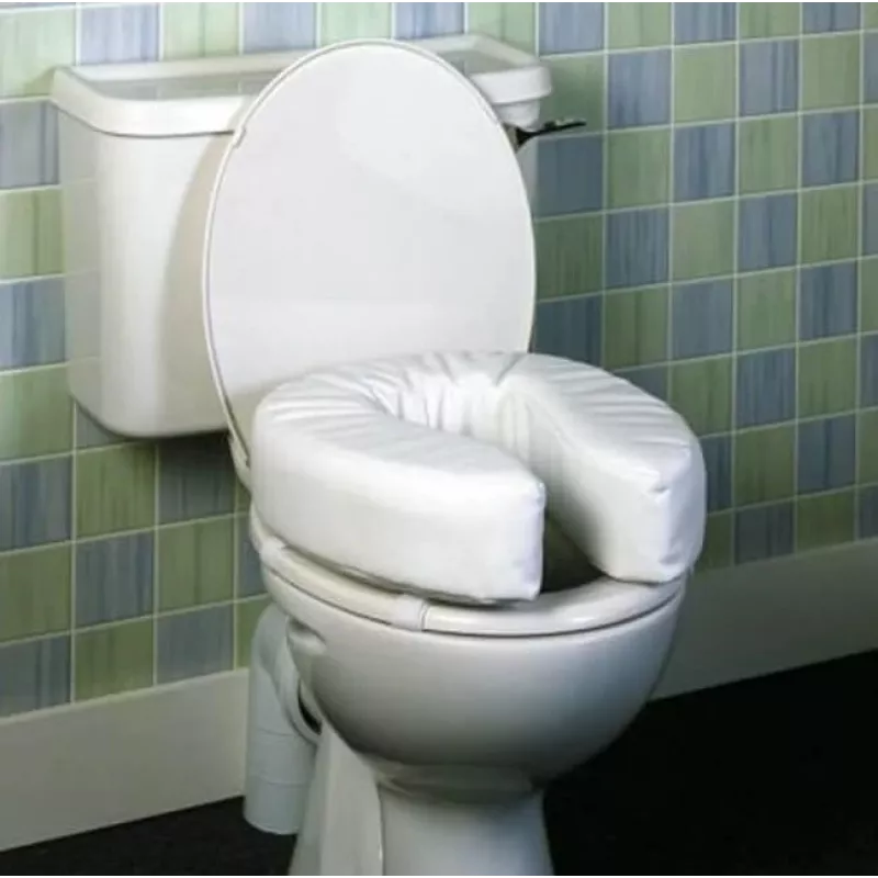Soft raised toilet seat, 10 cm