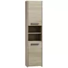 Bathroom storage cabinet top e shop S40 SONOMA — Oak frame, freestanding, 6 shelves, 400×300×1700 mm