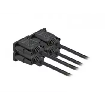 Serial Cable DeLOCK 86604 Black 10 m RS-232 Sub-D9