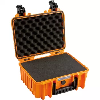 Tool Storage Case B&W Cases 3000/O/SI Orange Polypropylene Dust and Water Resistant