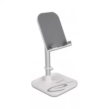 DeLOCK Smartphone and Tablet Telescopic Stand with Storage Silver White