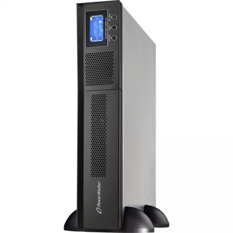 Bluewalker PowerWalker VFI 1000RM LCD - UPS - 800 Watt - 1000 VA 7 Ah - RS-232, USB - 8 Output Plugs - 2U - 48.3 cm (19) (10120144)