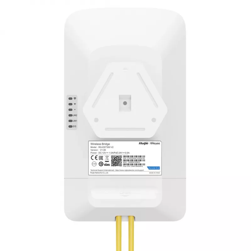 Wireless Access Point RUIJIE RG-EST350 V2 5 GHz 802.11ac, 867 Mbps, 2x RJ-45, PoE, IP54