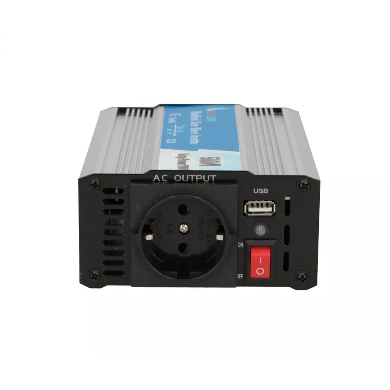 Car voltage converter Extralink OPIM-500W 12V, 500W modified sine, aluminium housing, active cooling