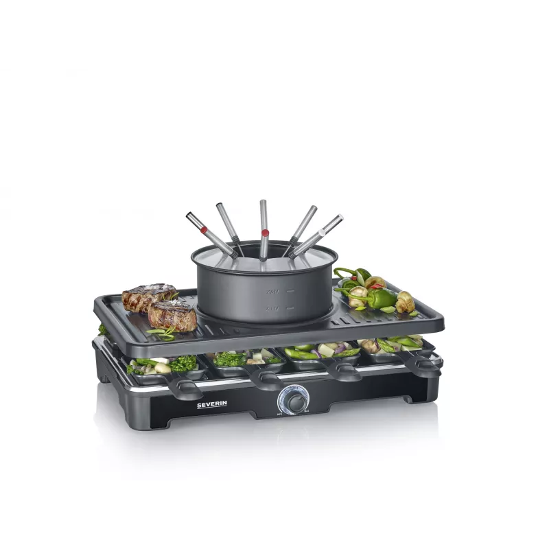Raclette Grill Severin RG 2347 8 Persons 1400 W Black