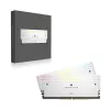 CORSAIR DOMINATOR TITANIUM RGB 96GB 2x48GB DDR5 6400MT/s DIMM Unbuffered 32-40-40-84 Std PMIC XMP 3.0 White Heatspreader 1.4V