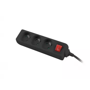 Lanberg PS1-03E-0150-BK Extension Cable (1,5 M, Black) (PS1-03E-0150-BK)