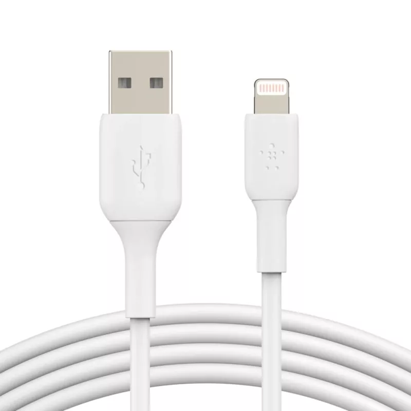 Belkin PVC USB-A to Ligh tning 2m White