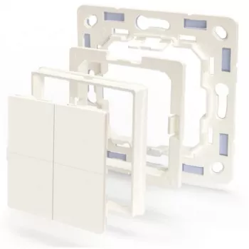 Shelly BLU Wall Switch 4 light switch Plastic Ivory Control type: Buttons