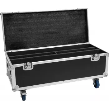 Flightcase Roadinger for 2x LED TMH Bar-S120 with wheels — protective transport case